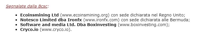 IronFX consob