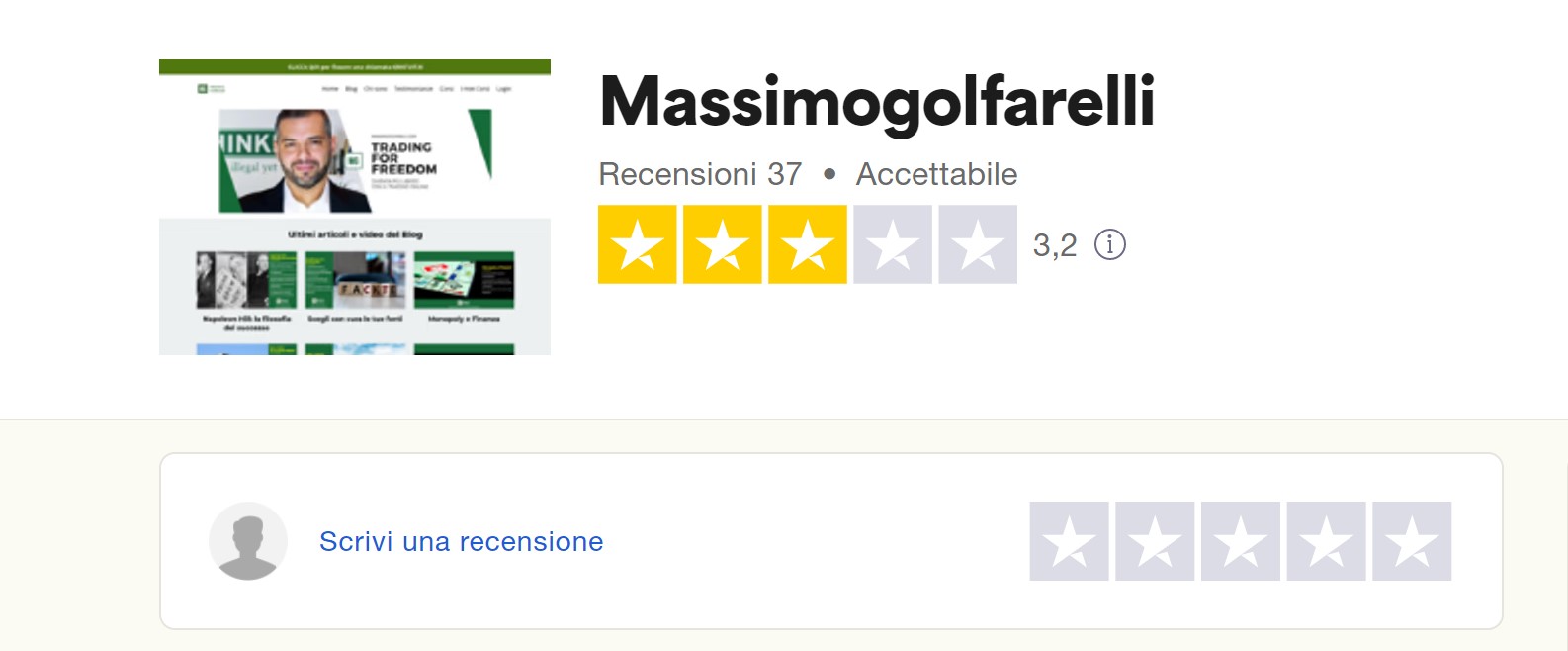 Massimo Golfarelli TrustPilot